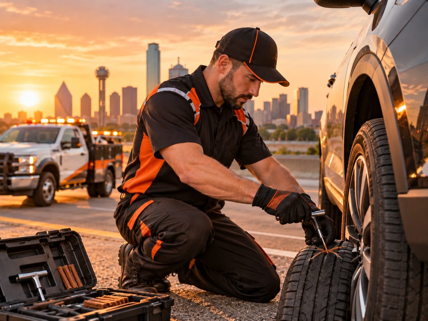 Flat Tire Repair in Dallas, TX